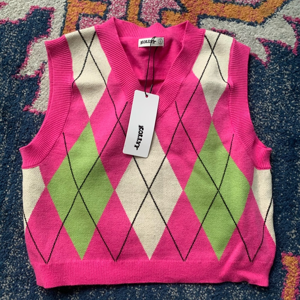 Argyle sweater vest